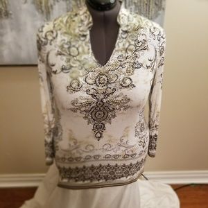CRISTINA blinged out woman's blouse